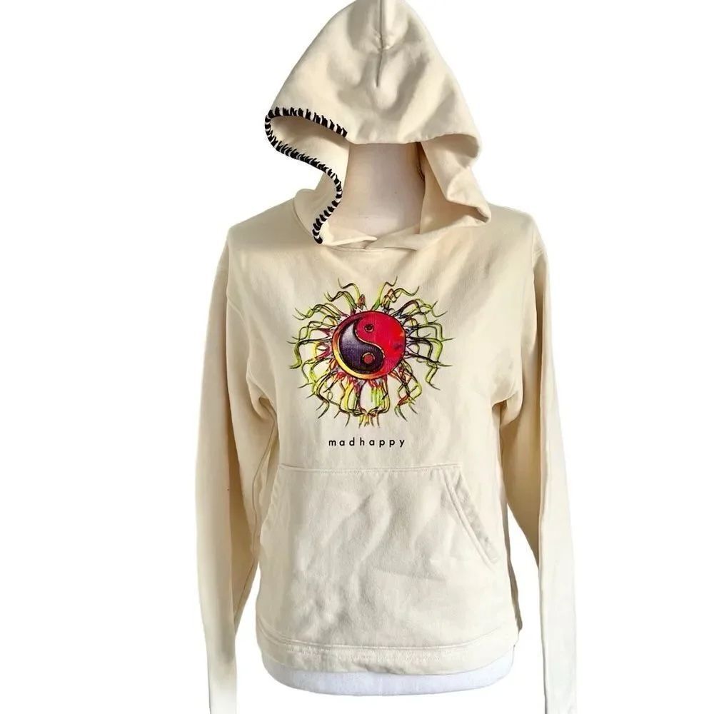 Madhappy Limited Edition Ying Yang Hoodie XS Cream NEW